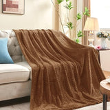 inhand Chocolate Brown Fleece Throw Blanket for Couch, Super Soft Flannel Blanket, Lightweight Fuzzy Blankets Sofa Bed Office, Washable Cozy Plush Fleece Blankets&Throw for All Season(50x60 Inches)