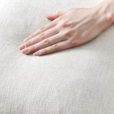 MIULEE Boho Linen Fringe Decorative Euro Throw Pillow Covers White 26x26
