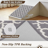 Indoor Door Mat 2×3 ft, Non-Slip Washable Doormats, Grey