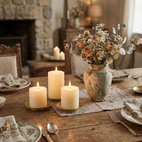 Iron Pillar Candle Holder: 4.25" Gold Candle Tray and Plate