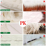 Christmas Tree Skirts 36inch White Faux Fur Xmas Tree Skirt for Christmas Decoration New Year Party Holiday Decorations