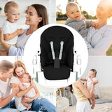 High Chair Cushion, Baby Dining Chair Seat Cover, Seat Cushion Breathable Pad, Foldable Baby Highchair Cover, Protects from Spills and Crumbs for Baoneo, Kosmic Jané, Siesta Zero3 (Black)