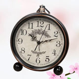 PRETYZOOM Classic Retro Alarm Clock Large Digital Table Clock Analog Quartz Movement Easy to Set Battery Included