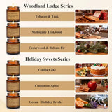 Scented Candles Gift Set,12 Pack Aromatherapy Candles for Home Scented, Aromatherapy Jar Candle Gifts for Women, Natural Soy Wax Amber Candle Set, Scented Candles Set for Birthday Present