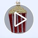 Old World Christmas Ornaments: Popcorn Glass Blown Ornaments for Christmas Tree (32074)