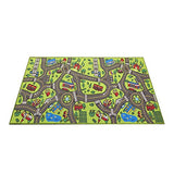 Kids Rug Playmat 80 inches by 40 inches! City Life Great for Playing with Cars and Toys - Play Learn and Have Fun Safely - Educational Road Traffic Play Mat for Bedroom Play Room Game Safe Area