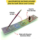 Chakra Incense Holder for Sticks - Handmade Dual Inscents- Holders | Perfect as Spiritual or Meditation Insense Holder (10 inch)