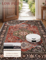 Tangsoo Oriental 5x7 Washable Area Rugs for Living Room, Non Slip Rug