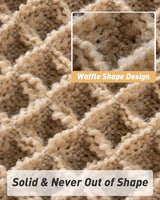 Upgraded Waffle Bath Mat Set of 2 Absorbent Non Slip Bathroom Mat 17" x 24"