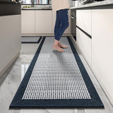 PADOOR Extra Large Kitchen Runner Rugs and Mats 2PCS, 2.5'x6'+20"x32",Blue