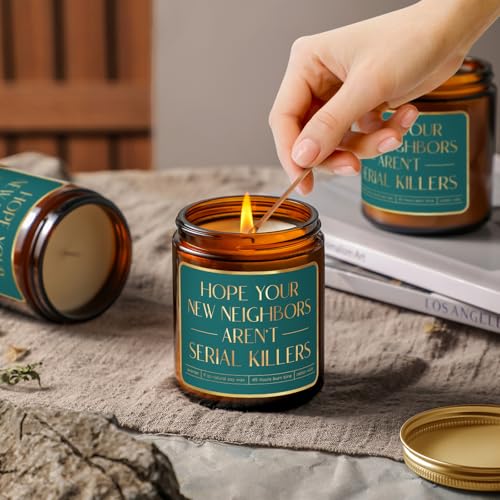 House Warming Gifts New Home,Housewarming Gift,House Warming Gifts for New House,New Home Gift for Homeowner,Funny Housewarming Candle for Neighbor,Couple,Friend,Sister,Women,Men