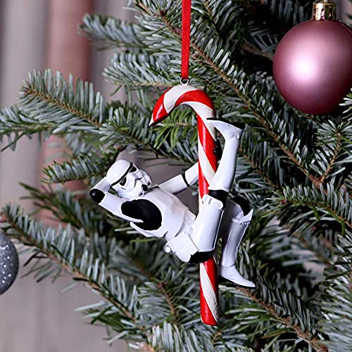 Nemesis Now Stormtrooper Candy Cane Hanging Ornament Decoration 12cm, Christmas
