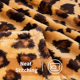 FY FIBER HOUSE Leopard Print Throw Blanket Valentines Day Gifts for Men Thick Soft Fuzzy Cheetah Print Blanket Room Decor for Bed Couch Sofa - 50"x60", Dark Brown