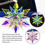 Annual Edition Christmas Ornaments 2026, Crystal Glass Snowflakes Ornaments | Sparkly Crysta Star Ornaments For Christmas Tree, Elegant Beautiful Cute Unique Christmas Ornaments Gift For Women
