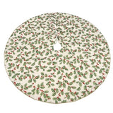 Lenox Golden Holly Tree Skirt, Multicolor, 52" W x 52" L