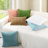 CaliTime Decorative Throw Pillow Covers 20 X 20 Inches Light Blue Grey