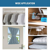 H.VERSAILTEX 2 Pack Spring Tension Curtain Rods 36-60 Inch Lightweight Tensions Rods Securely in Place; Easy to use/Install for Kitchen/Bathroom/Wardrobe, Durable Sturdy Rods, White