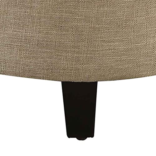 Convenience Concepts Designs4Comfort Storage Ottoman, Tan Fabric