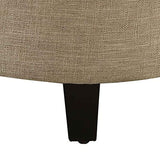 Convenience Concepts Designs4Comfort Storage Ottoman, Tan Fabric