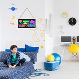 Little Man Cave, Neon Gaming Wooden Door Sign for Gamer Room Decor, Boys Decorations for Bedroom Nursery Playroom Wall Art (5"x10") -A06