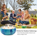 Citronella Candles Outdoor, 12 oz Large Citronella Candles for Patio 3 Pack, 240-Hour Total Burn Time, Natural Soy Wax Outdoor Candle for Backyard, Deck, Garden, Camping, Summer Parties