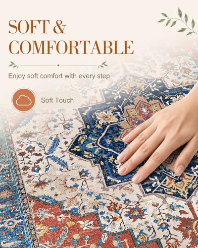 OLANLY 2x5 Washable Runner Rug, Soft Non Slip Carpet for Hallway Kitchen