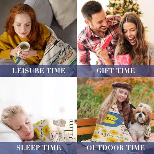 Soft Anti-Pilling Fleece Flannel Blanket, Cozy and Warm Throw Blanket for Sofa, Bed, Camping, Hypoallergenic & Wrinkle Resistant (50"x40")