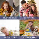 Soft Anti-Pilling Fleece Flannel Blanket, Cozy and Warm Throw Blanket for Sofa, Bed, Camping, Hypoallergenic & Wrinkle Resistant (50"x40")