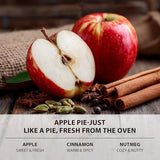slashome Apple Pie Scented Candle, 12 Oz 3-Wick Soy Wax Fall Home Decor