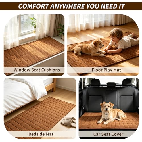 Couch Covers for Dogs Washable, 27.6"x70.9" Non Slip Couch Covers for Loveseat Sofa Pet Friendly, Soft Fuzzy Sofa Covers for Pet, Dog Couch Cover Furniture Protector(1PC,Dark Brown)