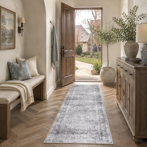 HelloTree 2x6 Vintage Washable Kitchen Runner Rug, Non-Slip Floor Mat