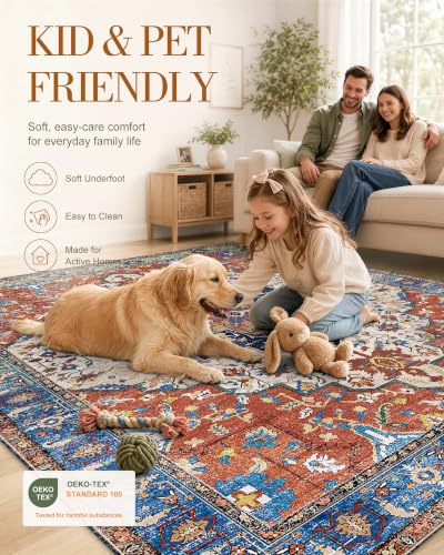 OLANLY 2x3 Washable Small Rug Non Slip Indoor Door Mat for Entryway Bedside