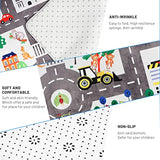 5x7ft Kids Town Road Play Rug - Car Playmat, Kids Rugs for Playroom Car Mat Town City Road Traffic Rugs, Extra Large Boys Kid Cars Track Play Rug (Style Five, 78.7X 59 INCH)