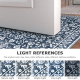 Vintage Washable Rugs for Entryway 4x6 Area Rug Non Slip Door Mat