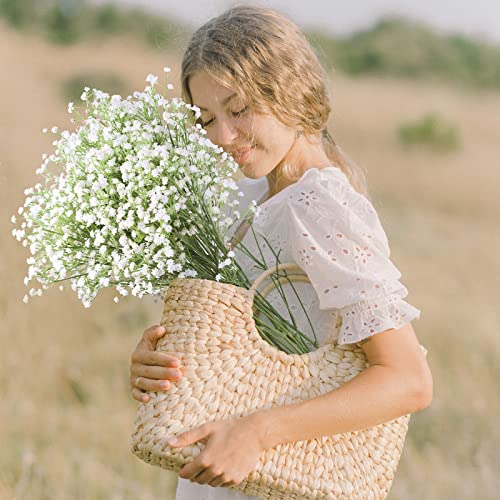 LYLYFAN Babys Breath Artificial Flowers,18 Pcs Gypsophila Faux Flowers for Wedding Party Home Garden Decoration White