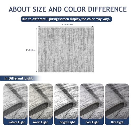 8x10 Area Rugs for Living Room,Modern Abstract Non-Slip Backing Washable Rugs,Soft Thin Large Area Rug，Stain Resistant Carpets for Bedroom Dining Room Home Decor