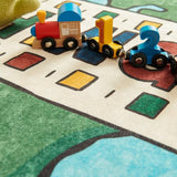 jinchan 4ft Round Rug Washable Fun Rug You are Worthy Playroom Mat for Kids