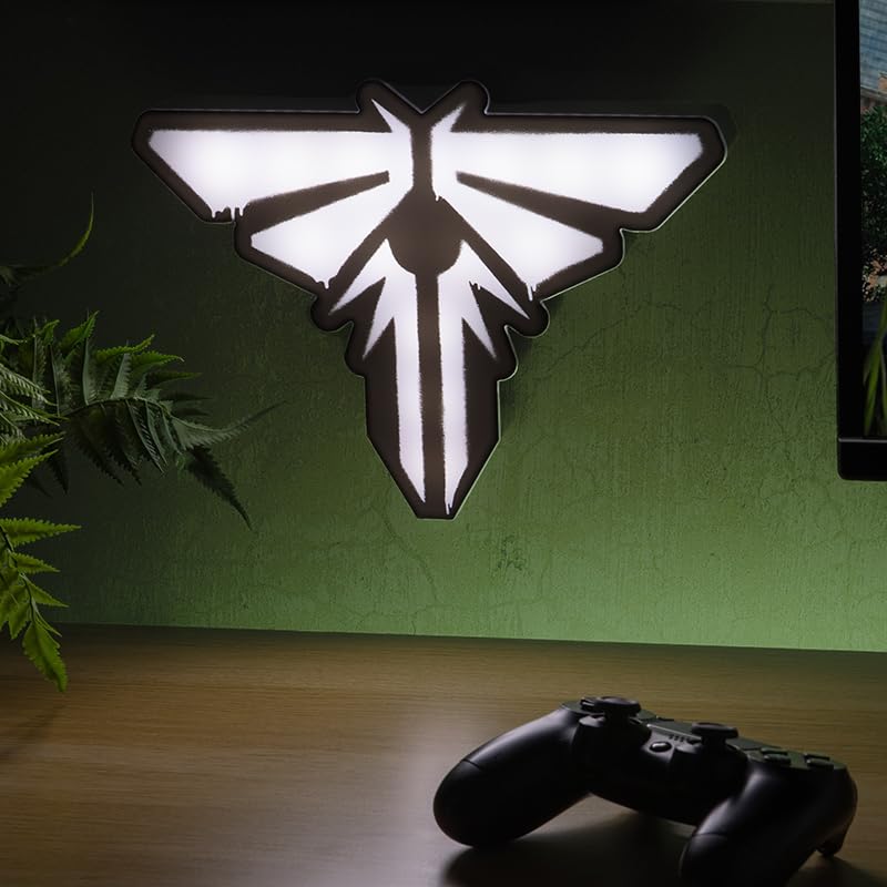 Paladone The Last of Us Firefly Light - Officially Licensed Movie Logo Light, Game & Living Room Decor and Gift, Neon Firefly Room Accessory and Nightlight for Fans of TV Show