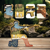3D Wood Carving Lamp Home Creative Decorative, Funny Family Presents Ideas Christmas Living Room Office Decor Warm LED Night Lights Christmas Birthday Gift for Friend Son Dad Boys (Brave Soldier)
