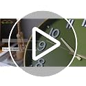 HZDHCLH Wall Clocks Battery Operated,Wall Clock Green Gold,8 inch Wall Clock Silent Non Ticking Modern 3D Numbers for Kitchen Bedroom Living Room Office Classroom Decor