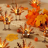 Metal Turkey Tea Light Candle Holders, Thanksgiving Candle Holder, Turkey Candle Holder, Metal Candle Holder, Thanksgiving Home Table Decoration (12)