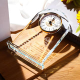 Ornalrist Happy 85th Birthday Quartz Clock Plaque Gifts for Women Men, 85 Years Old Birthday Presents for Parents Couple Wife Her, Glass Quartz Clock Plaque Home Office Desk Decor