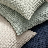 MIULEE Decorative Throw Pillow Covers 18x18 Navy Blue Textured Corduroy