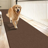 Waterproof 2x10 Rug Runners for Hallways Non Slip for Dogs, Textured Brown