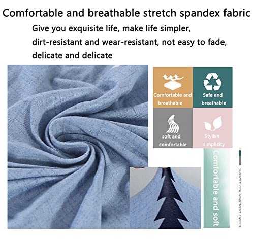 YOPOIY Super Soft Futon Cover Printed Futon Slipcover Fitted Non-Slip Armless Sofa Cover with Elastic Bottom Washable Futon Sofa Protector for Pets -16-190-220cm