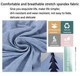 YOPOIY Super Soft Futon Cover Printed Futon Slipcover Fitted Non-Slip Armless Sofa Cover with Elastic Bottom Washable Futon Sofa Protector for Pets -16-190-220cm