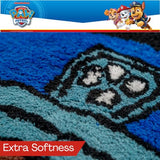 Paw Patrol Chase 100% Cotton Non Slip Plush Bathroom Mat Rug (Officially Licensed Product) By Franco