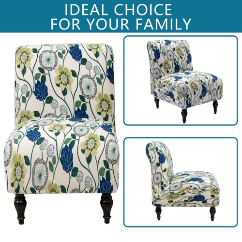 Liykimt Armless Accent Chair Cover Slipcover,Slipper Chair Cover Super Fit Stretch Spandex Removable Washable for Armless Chair Furniture Protector Covers for Living Dining Room Hotel