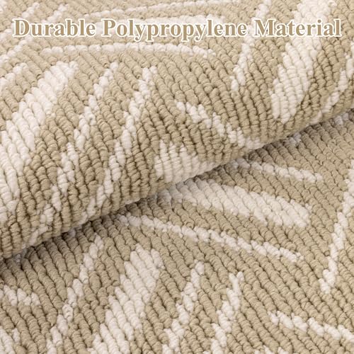 Washable Hallway Runner Rug 2x6',Non-Slip Kitchen Runner, Beige