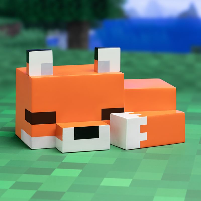 Paladone Minecraft Fox Night Light - Officially Licensed Cute Lamp, Gifts for Boys & Girls, Gaming Room Accessories & Décor for Kids Bedroom